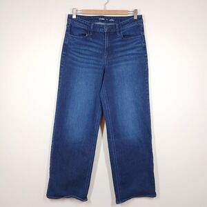 Old Navy Jeans Women 10 Blue Denim High Rise Wow Wide Leg Streetwear Y2K